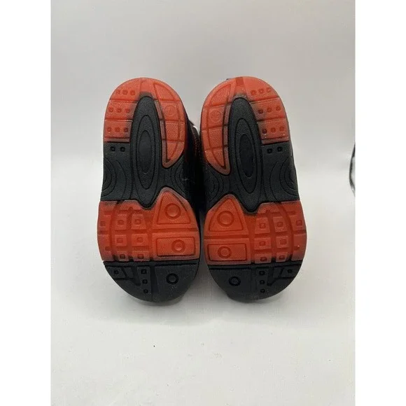 Marvel Spider-Man Light Up Boots (Toddler Size 7) Black Red Spider Man - Picture 2 of 7